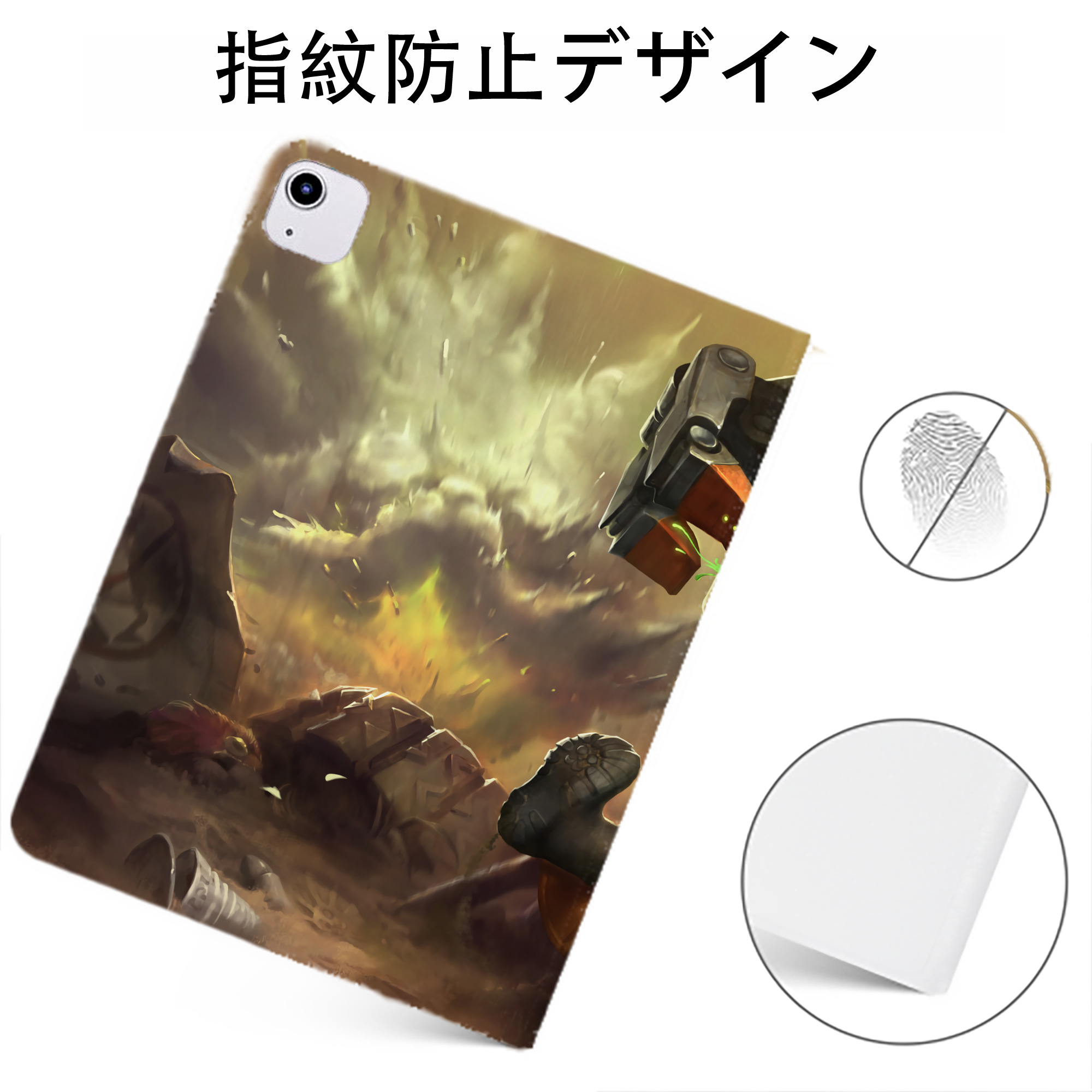 （画像用） リーグ・オブ・レジェンド League of Legends LOL IPadケース ペンホルダー付き ブックスタイルデザイン